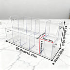 Multi-Layer Acrylic Transparent Step Storage Rack for Cosmetics/Decorations/Office Supplies Retail Display Box Organizer Cabinet