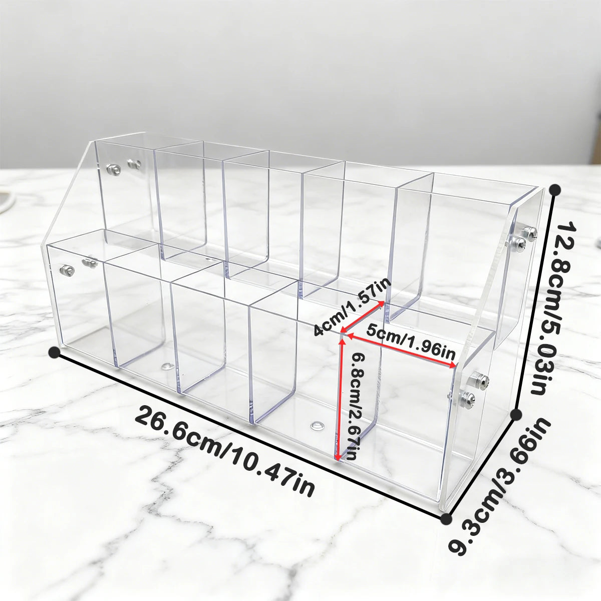 Multi-Layer Acrylic Transparent Step Storage Rack for Cosmetics/Decorations/Office Supplies Retail Display Box Organizer Cabinet