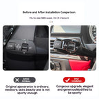 Automotive Turn Signal Wiper Switch Trims Steering Wheel Headlight Switch Trims for BMW 3 4 5 6 7 X1X3X5X6 Interior Accessories