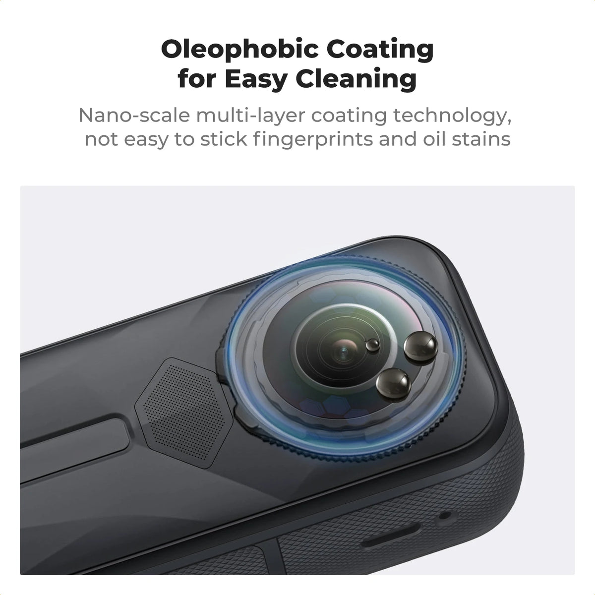K&F CONCEPT Premium Lens Guards for Insta360 X5 High Transparency Tempered Optical Glass Lens Protector Cover Multi-Coated Glass
