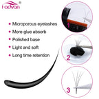 10 Case Easy Fanning Eyelash Extensions Faux mink Flare Soft Eye Lashes Russian Volume Eyelash Extensions Cilia Silk Lashes