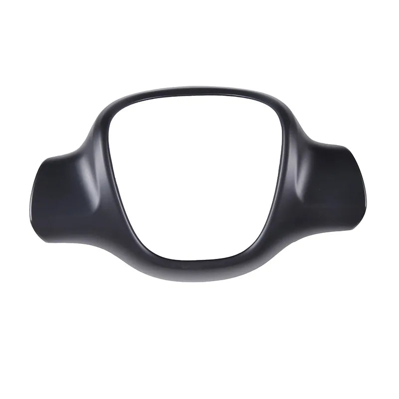 For Mercedes-Benz smart 451 Fortwo 2009-2015 ABS Carbon Fiber Car Steering Wheel Decorative Frame Cover Sticker Car Accessory