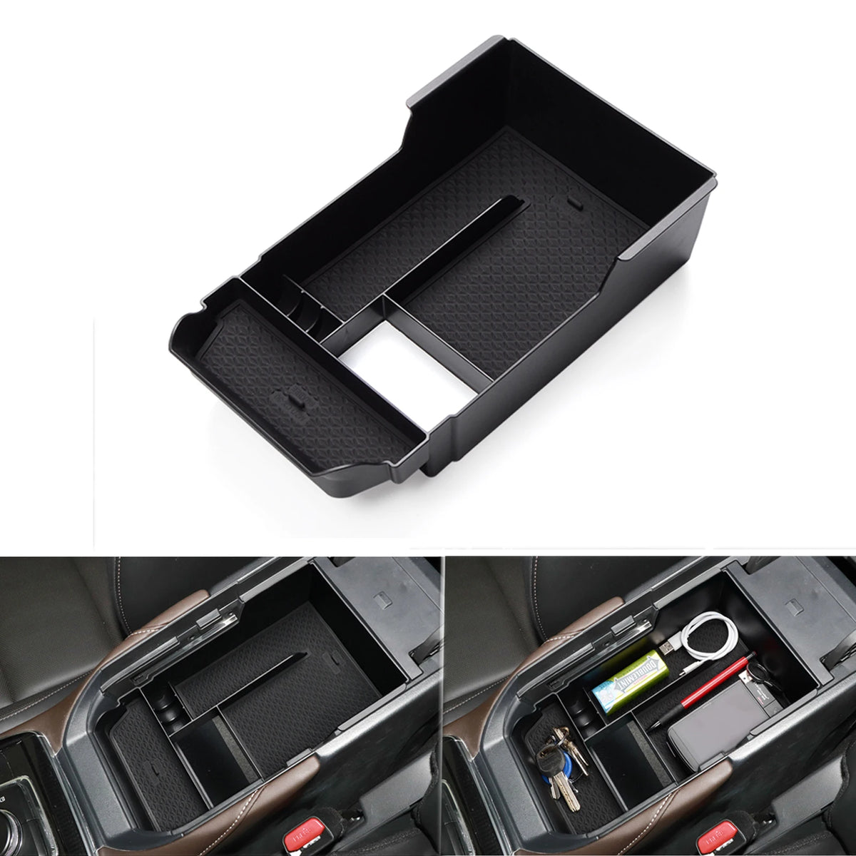 Smabee Center Console Armrest Storage Tray Organizer for Mazda CX-30 2020-2026, Black