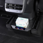 Rear Seat Storage Box For Tesla Model Y 2021-2024 Organizer Center Console Bins Backseat Trash Can Garbage Bag Under Seat Tray