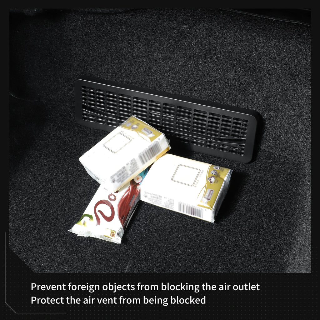 LUCKEASY for Tesla Model Y Launch 2025 Juniper Air Outlet Protective Cover Car Seat air Outlet Grille Air Vent Outlet Cover ABS