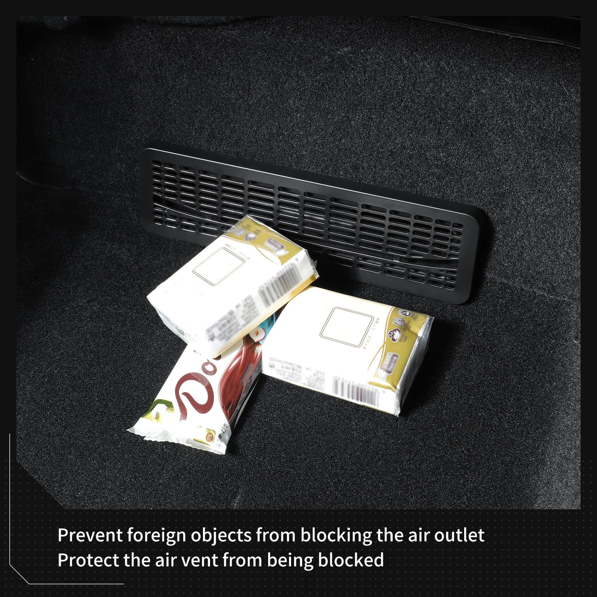 LUCKEASY for Tesla Model Y Launch 2025 Juniper Air Outlet Protective Cover Car Seat air Outlet Grille Air Vent Outlet Cover ABS