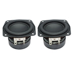 2 Pcs 3 Inch 78MM Subwoofer Speaker 4 Ohm 15W Bass Audio Square Woofer DIY Bookshelf Loudspeaker Home Theater Sound Music