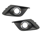 For Mazda 3 Axela 2014 2015 2016 Front Bumper Lamp Shell Fog Light Grille Cover Headlight Fog Lamp Frame Hood Auto Accessories