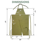 Hot Selling Split Apron for Men Women Kitchen Cooking Pottery Painting DIY Gift Long Durable Waterproof Design