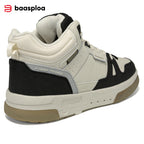 New Baasploa Men's Winter Cotton Shoes Thickened Men's Shoes Outdoor Non-Slip Waterproof Men's Casual Sports Walking Shoes
