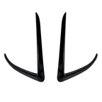 For Tesla Model 3 Model Y 2017-2023 Front Bumper Fog Lamp Wind Knife Spoiler 1Pair Car Fog Lamp Trim Cover Fog Light Eyebrow