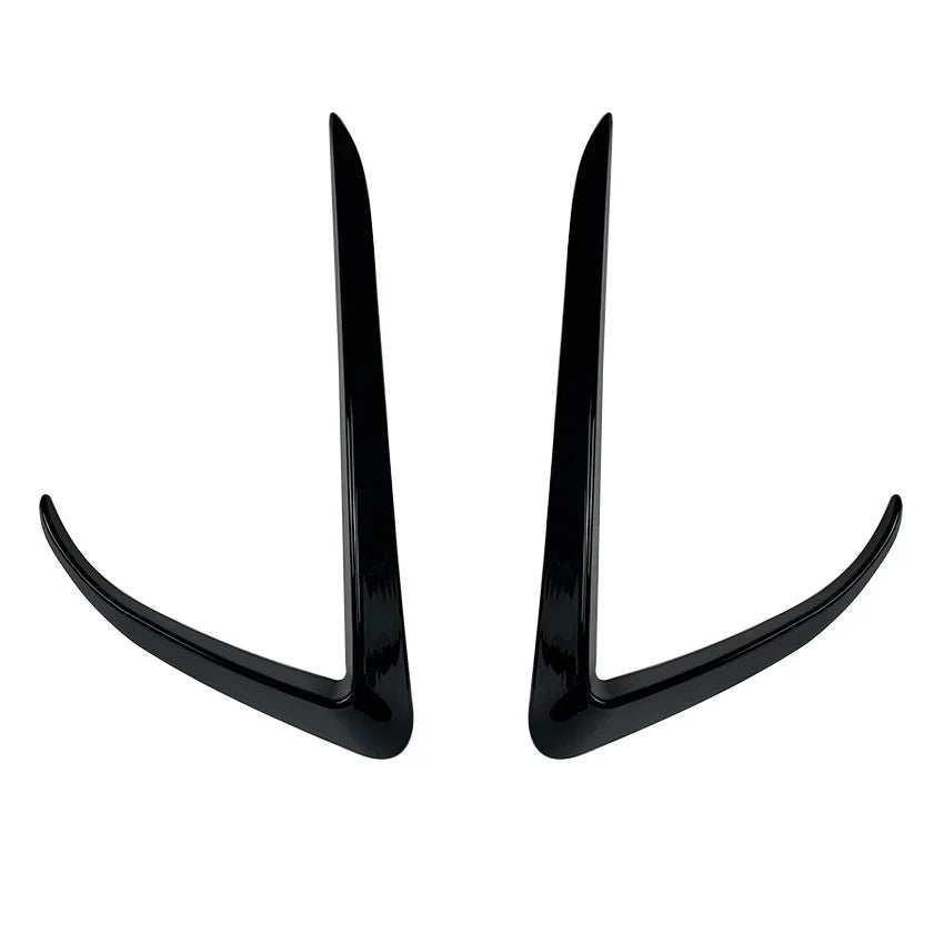 For Tesla Model 3 Model Y 2017-2023 Front Bumper Fog Lamp Wind Knife Spoiler 1Pair Car Fog Lamp Trim Cover Fog Light Eyebrow