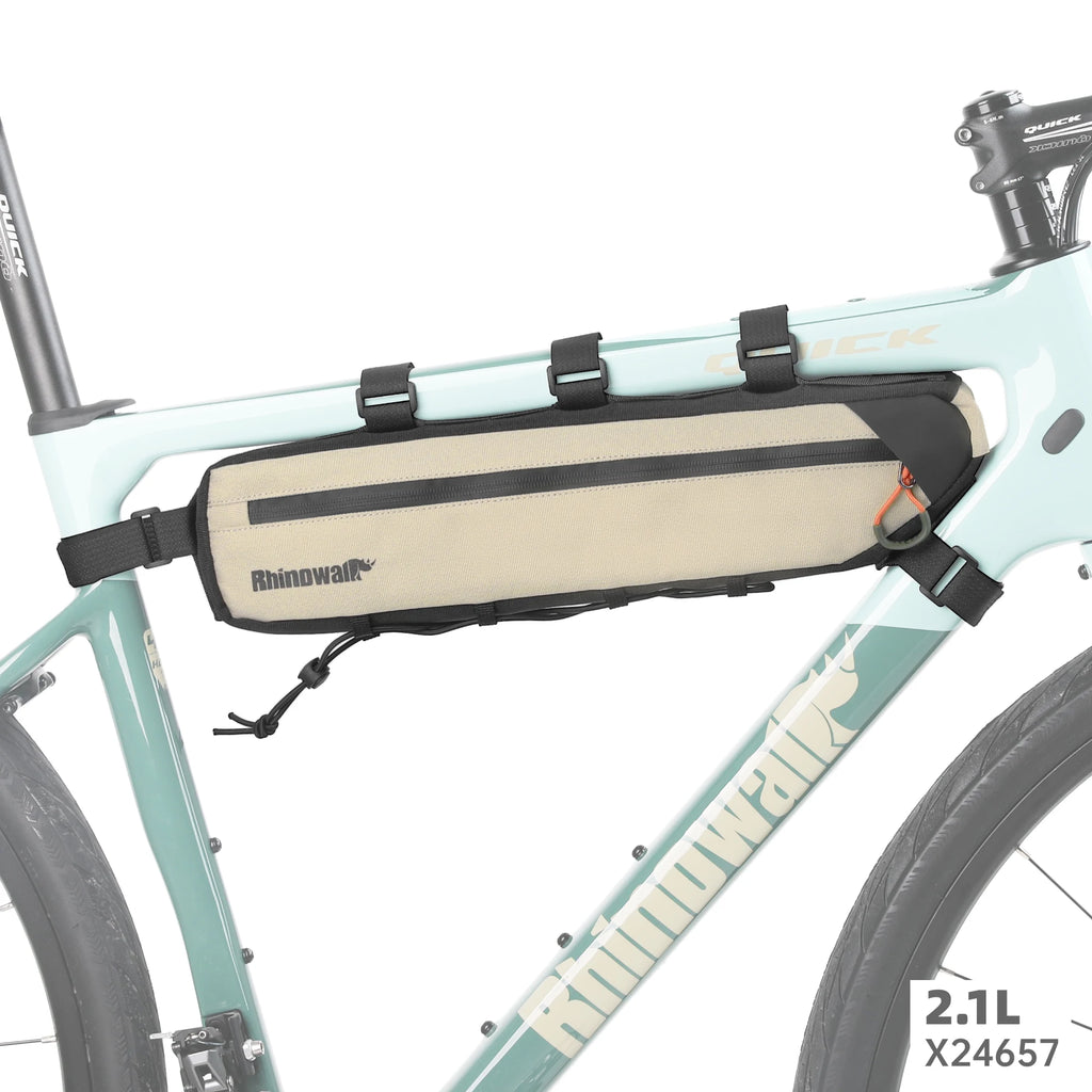 Rhinowalk Bike Bag 2.1L/2.7L Bicycle Frame Under Tube Bag  Dirt-resistant MTB Road Gravel Bike Triangle Storage Bag 1 Piece Sale