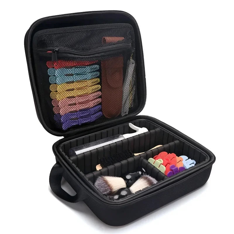 1pcs Portable Barbershop Hairdress Tools Storage Bag Scissors Clips Comb Case Waterproof Salon Makeup Handbag for Travel Barber