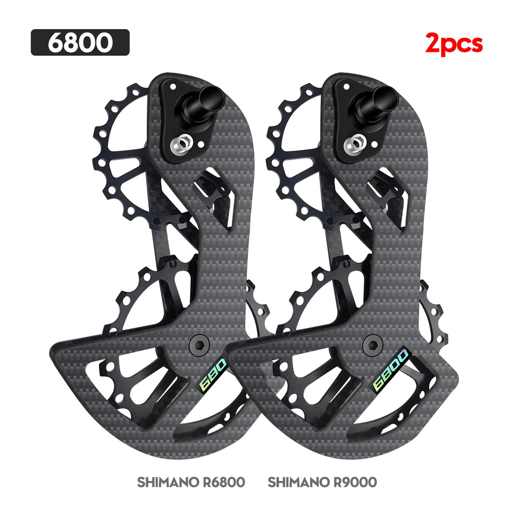 Bike Bicycle Ceramic Bearing Carbon Fiber Jockey Pulley Wheel Set Rear Derailleurs Guide Wheel 11 Speed 34T Ultegra DURA ACE