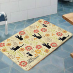 KiKi Jiji Cat Room Mats Nordic Style Home Doormat Bathroom-Toilet Mats Bedroom Hotel Decor Mat