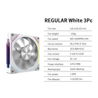 LDPCSJ OEM PRISM 5 PRO Computer Chassis Fan 12cm ARGB 4 Pin PWM Quiet Cooling Fan 12V Large Air Volume 45.2CFM/600-1800RPM