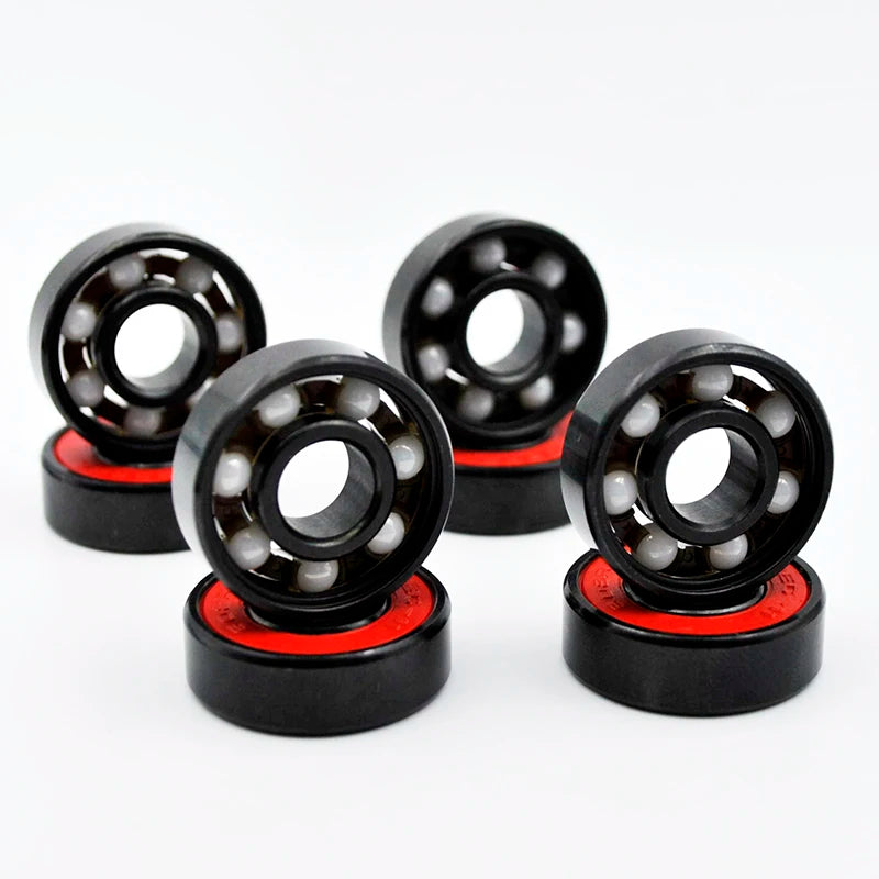 8pcs 608 2RS Hybrid Ceramic Ball Bearing 8*22*7 mm High Speed Roller Skate Skateboard Wheel Miniature Longboard Bearings