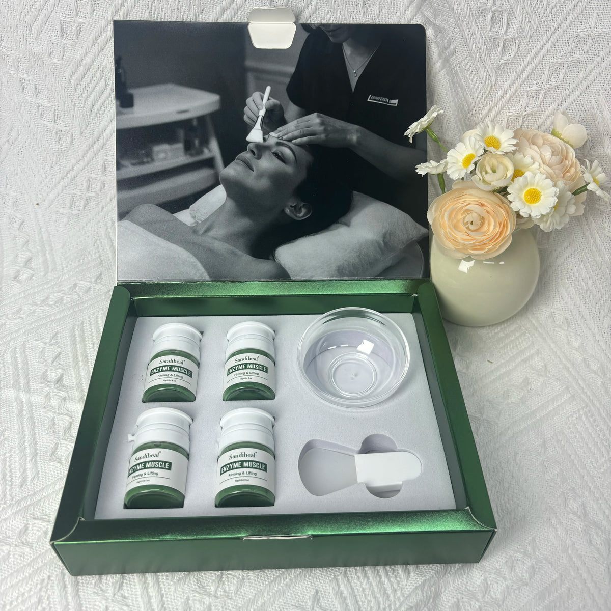 Germany Enzyme Mask for Facial Enzyme Threpy Set Protease Hydrating Brightening & Smoothing Tighten Oil Control Cleansing