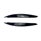 2pcs Car Headlight Eye Lid Covers Black Trim ABS Carbon Fiber Eye-catching For BMW 1 Series E87 E88 E81 E82 Eyelids Brows