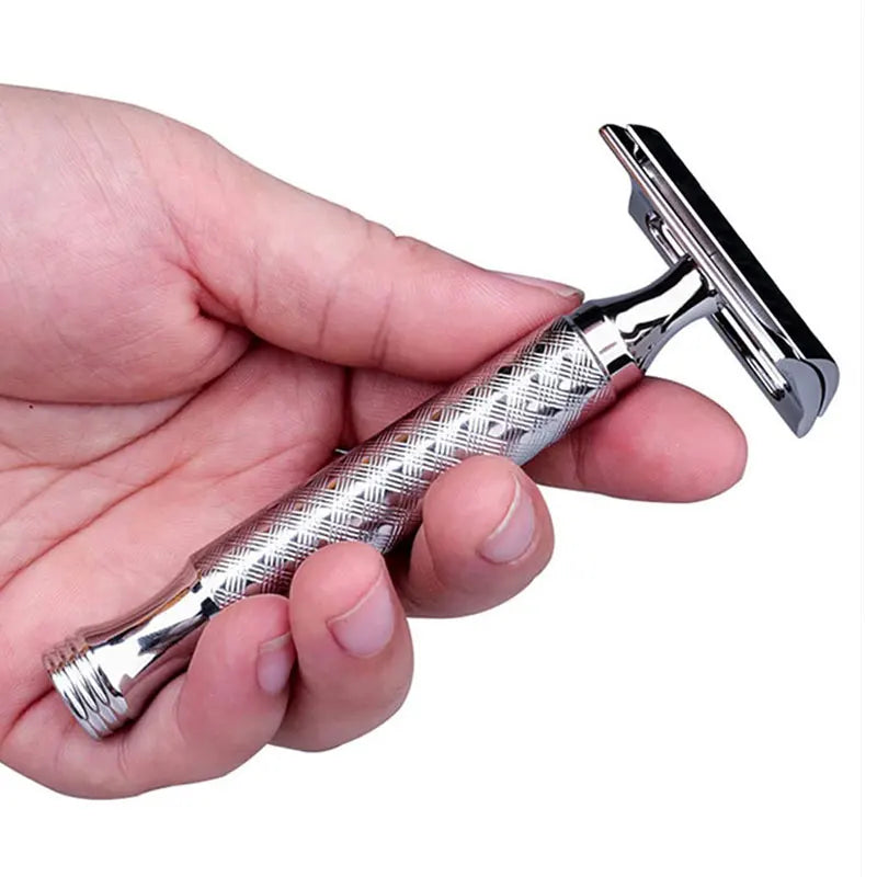 CNC 316L Stainless Steel Men's Manual Shaver Classic Double Edge Safety Razor