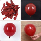 104pcs Balloon Garland Arch Kit, Red Mixed Sizes Latex Balloons for Birthday Wedding Decor