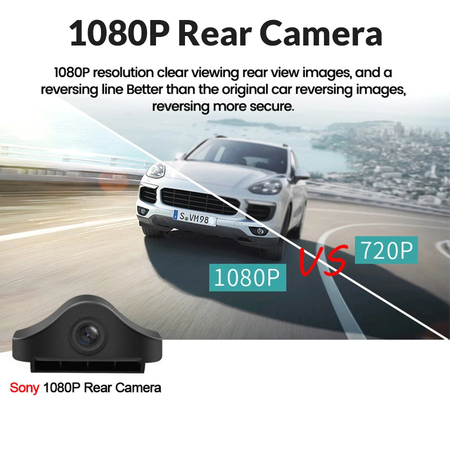 FHD 1080P 2.5mm 4 Pin Jack Port Sony Car DVR Mirror Rear View Camera Night Vision Reversing Auto Parking Monitor Waterproof