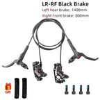 MEROCA 4-Piston MTB Hydraulic Brake Set With Silicone Protective Cover Front And Rear Brake 800mm/1400mm Bike Disc Brake For MTB