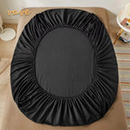 Soft Cotton Fitted Sheet Single Double King Queen Size Mattress Cover with Elastic Band Bed Sheet Bed Linens 100/120/150/180/200