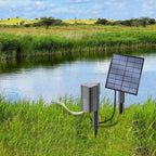 Solar Powered Pond Aerator Air Pump 7V 2.5W, 0.6L/min Aquarium Air Bubbler