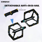 TANKE MTB Bike Pedals Aluminum Alloy Non-Slip Platform 10 Pins/Side with Bearings, Colors