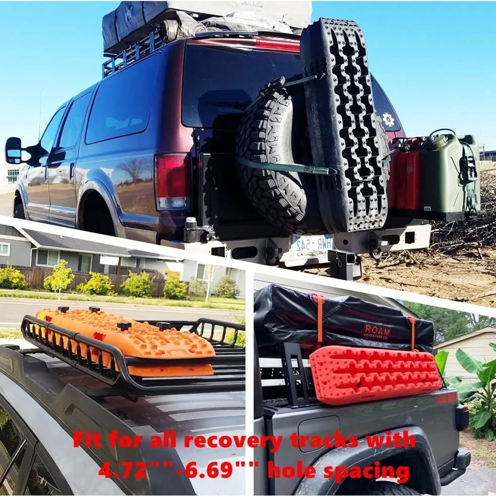 Mounting Pins Kit For Traction Boards Safety Traction Board Mount Fit For All Recovery Tracks with 4.72"-6.69" Hole Spacing