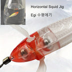 14pcs/box Horizontal Egi Lure Glow Horizontal Squid Jig Saltwater Cuttlefish UV Shrimp Fishing Lure Laser Egi Set Large Octopus