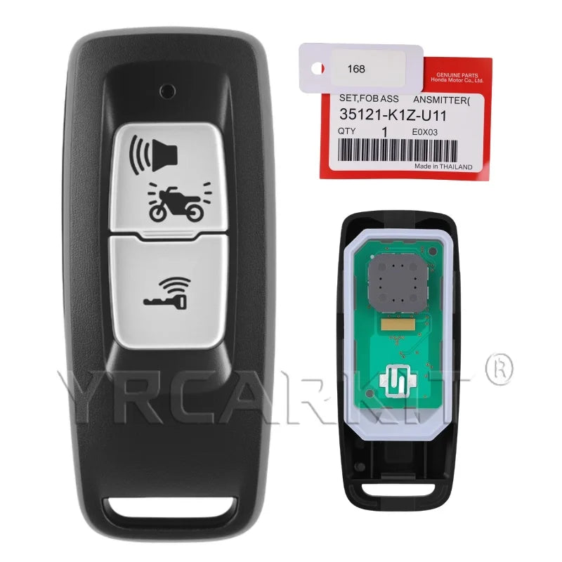 For Honda motorcycle K1Z/K1Y car key PCX160 FORZA NSS350 2021-2023 ID47 Chip FSK 433.92MHZ Replacement Smart Remote Key