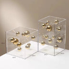 European-style Square Acrylic Cover Ball Ornaments Living Room Porch TV Cabinet Model Room Home High-end Decorations Modern