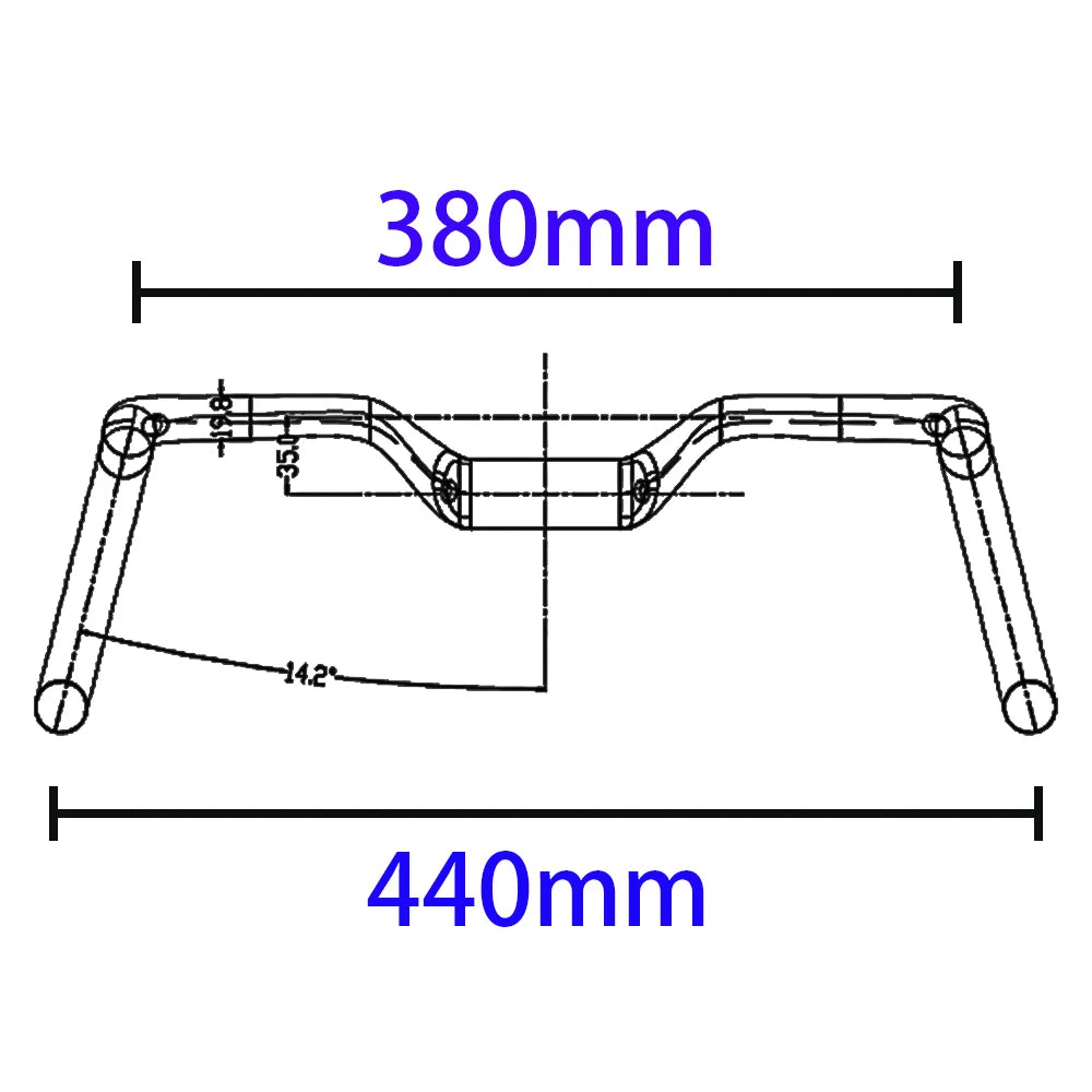 2024 Gravel handle 14 ° Carbon Bicycle Handlebar Aero Handlebar Drop Lift Road Bike Handlebar Internal cable Fixed tooth track