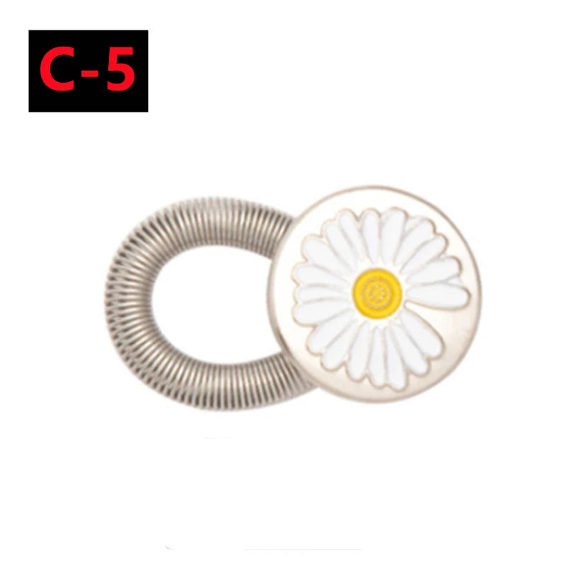 30-1PC Detachable Jeans Waist Adjustment Buckle Metal Button Extender for DIY Pants Jeans Free Sewing Waist Extenders Buttons