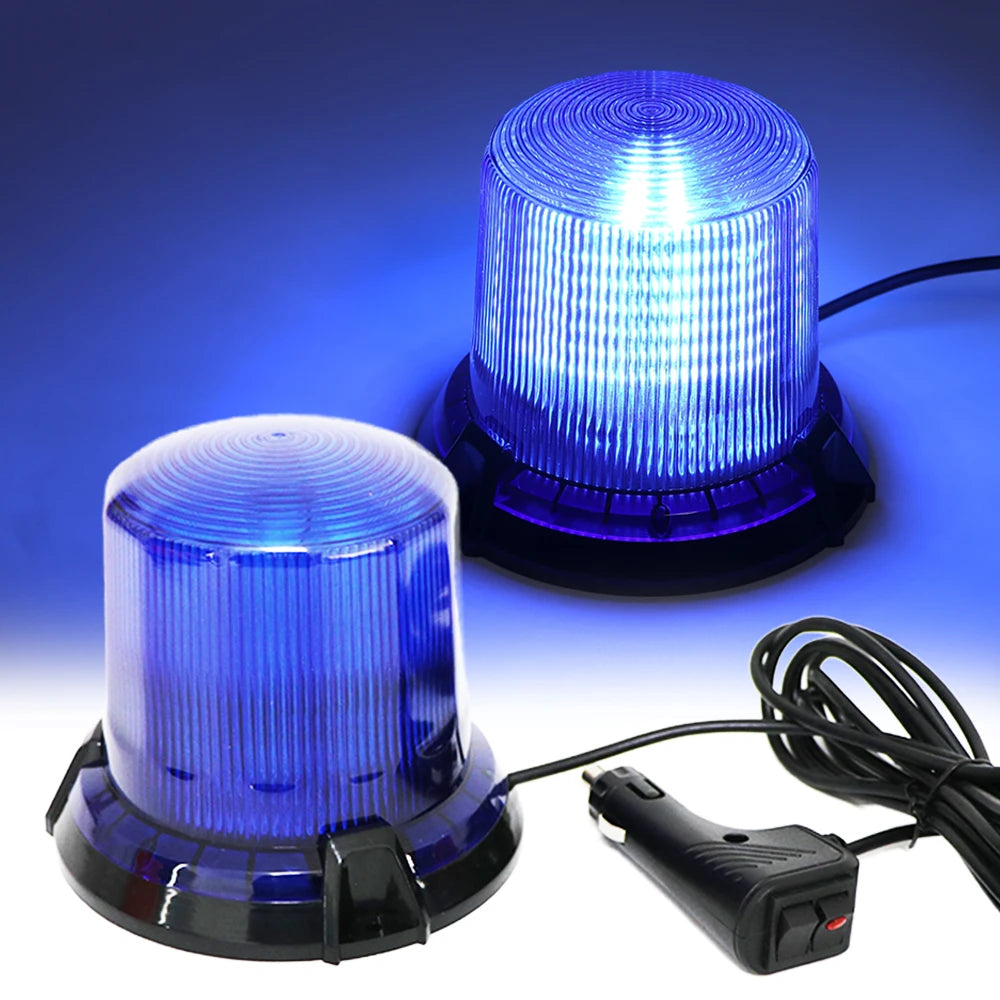 90 Led Car Strobe Light Emergency Car Rotating Traffic Indication Flash Beacon Light LED Orange Blue Red Flash Car Warning Light