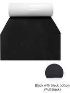 2400x450x6mm EVA Foam Faux Teak Boat Decking Mat Black Deck Sheet Yacht Flooring Anti Skid Self Adhesive Vehicle Pad CNC DIY
