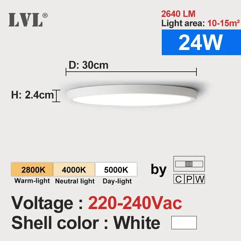White shell-24W / changeable