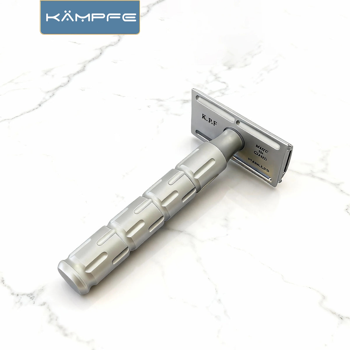 Kampfe CNC processing stainless steel safety polished  shaver Men's razor gifts women hair Manual double-edgedremoval