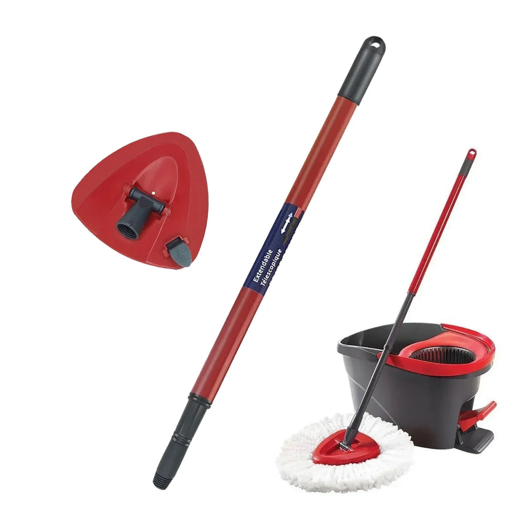 Mop Handle and Mop Base for O-cedar/Vileda 1Tank System,Mop Handles for O-cedar/Vileda Spin Mop & H2pro Flat Mop
