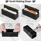 1 Set Sushi Making Kit Sushi Maker 10 Pcs Plastic Premium set Sushi Tool Set Sushi Rice Roll Mold Shapes Festival gifts