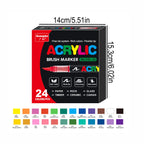 168/120/72/60/48/36/24/12pcs Dual Tips Artist Markers Set Acrylic Marker Set Ideal For School, Office Decor, And Artistic Gifts