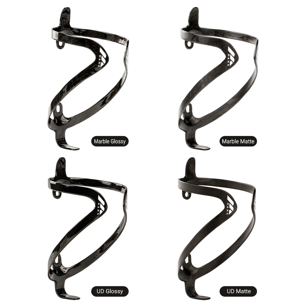 MANA 12g Marble Pattern Full Carbon Fibre Bicycle Bottle Cage + Aluminium Alloy Screws For Road/MTB/Gravel/TT Big Save
