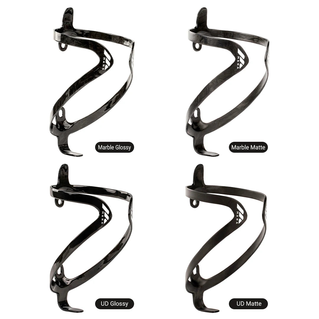 MANA 12g Marble Pattern Full Carbon Fibre Bicycle Bottle Cage + Aluminium Alloy Screws For Road/MTB/Gravel/TT Big Save