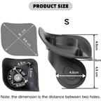 2Pcs Suitcase Wheels Luggage Spinner Caster Silent  Luggage Wheels Replacement Wheels Customs Box Trolley Accessories Hot
