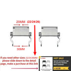 Stainless Steel Multitool Bracelet Tread Link Bolt Driver, Black or Silver, 2.5-3cm