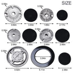 1 Set Cooker Hat Set Stove Lid Upgraded Oven Gas Hob Burner Crown Flame Cap Fits Most Gas Stove Burners Kitchen accessories