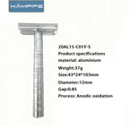 KAMPFE Double Edge Safety Razor Stainless Steel Classic Manual Shaver Wet Shaving 30-degree Shaving Angled Head for men
